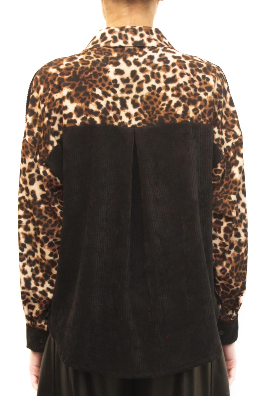 LEVH - Camicia Irène - NERO/animalier