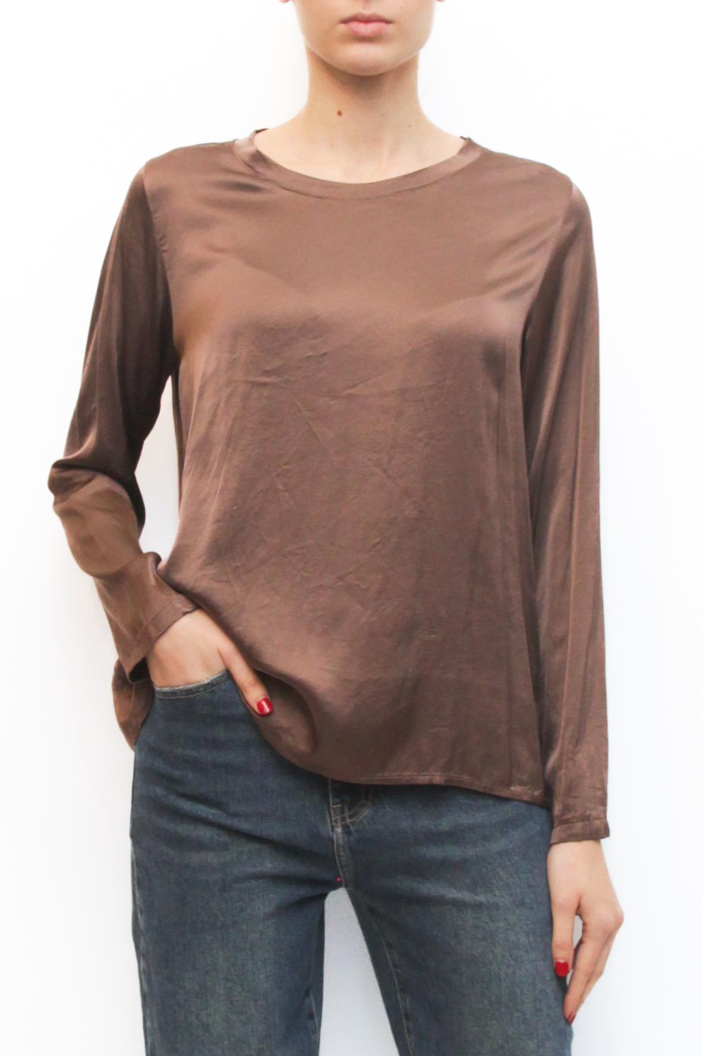 LEVH - Blusa Phoenix - MARRONE