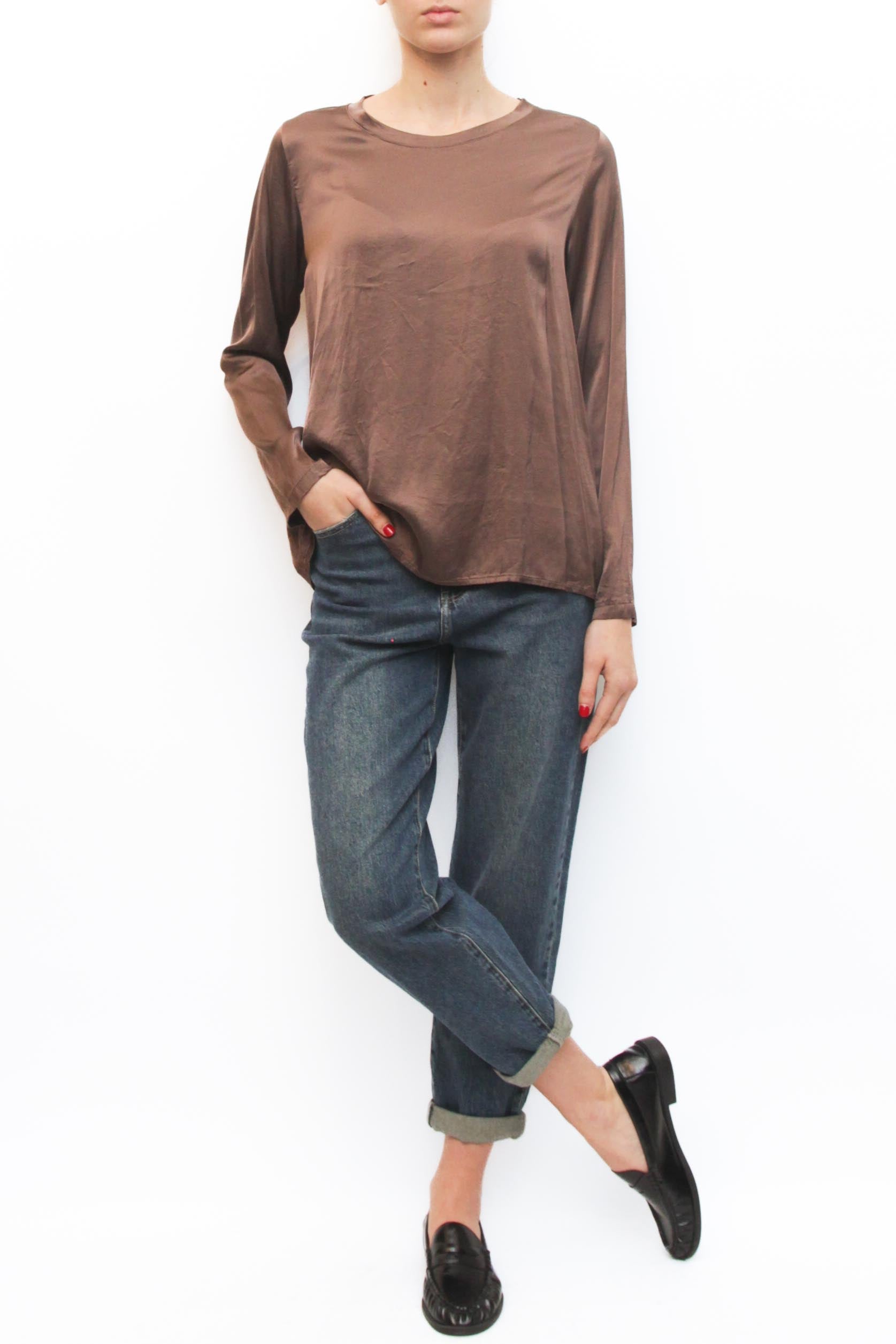 LEVH - Blusa Phoenix - MARRONE