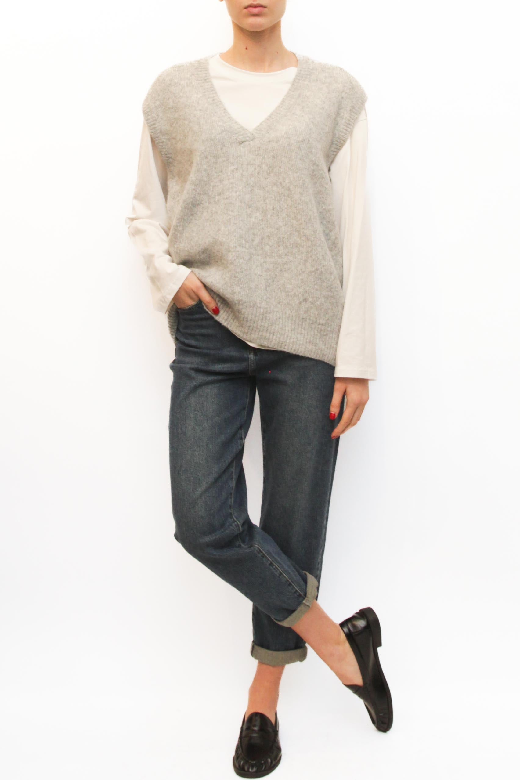 LEVH - Gilet Trafford - GRIGIO CHIARO