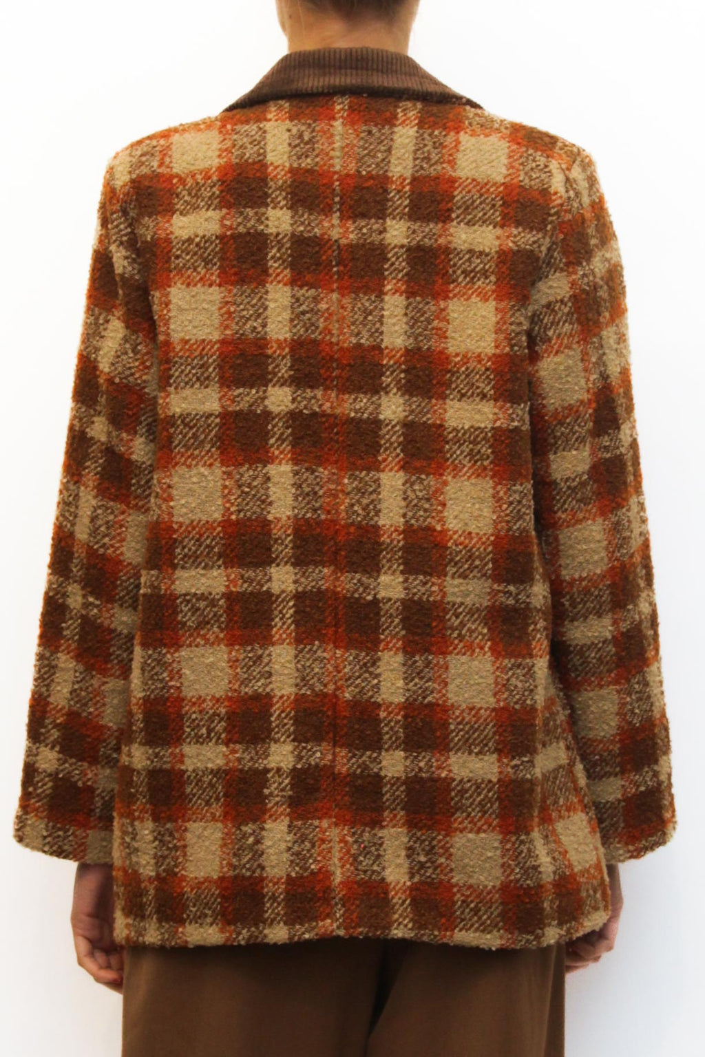 LEVH - GIACCA PARRY - QUADRO RUGGINE/BEIGE/TABACCO