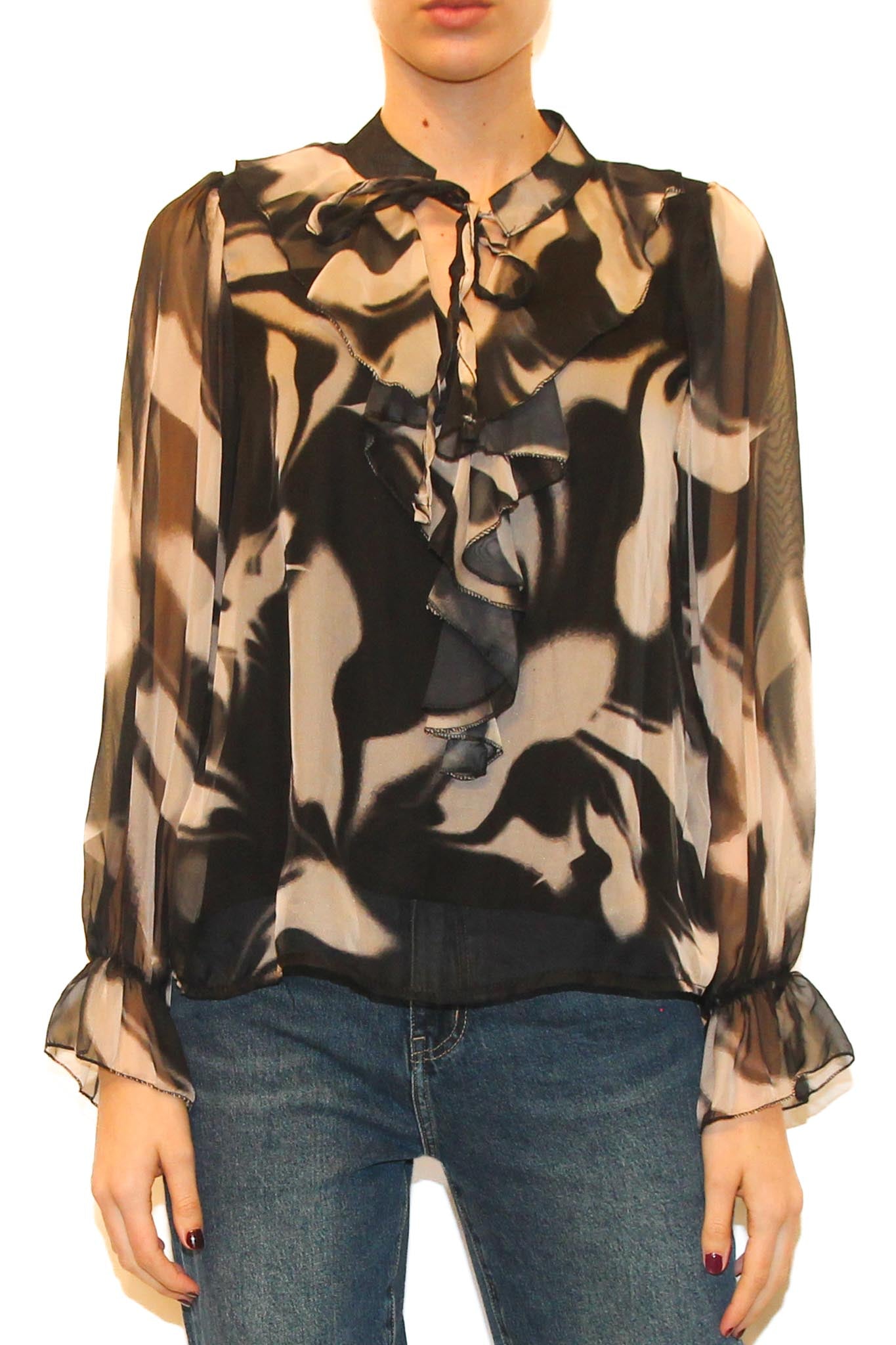 CAMICIA DALE - FANT BEIGE/NERO