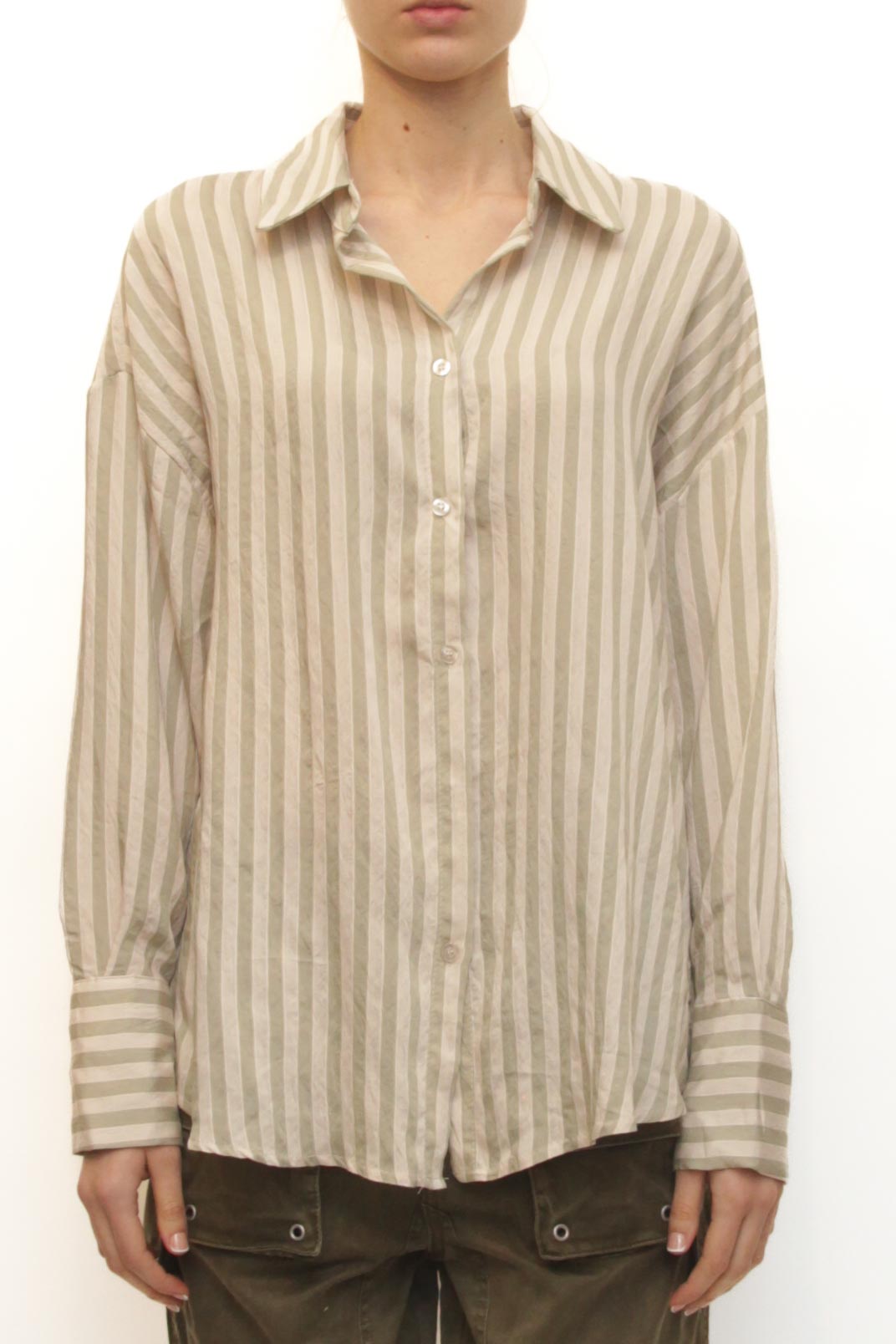 LEVH - Camicia Calanthia - RIGA BEIGE/SALVIA