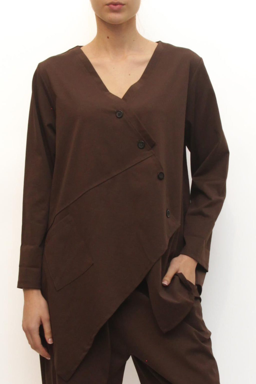 levh - blusa barbara - marrone