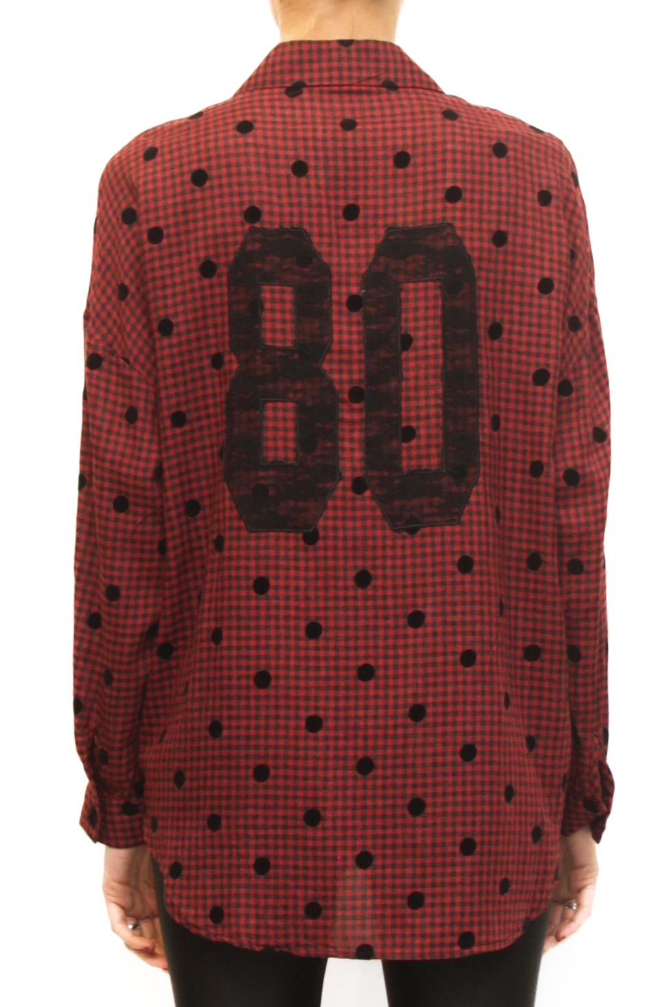 LEVH - Camicia Yvette - QUADRO ROSSO